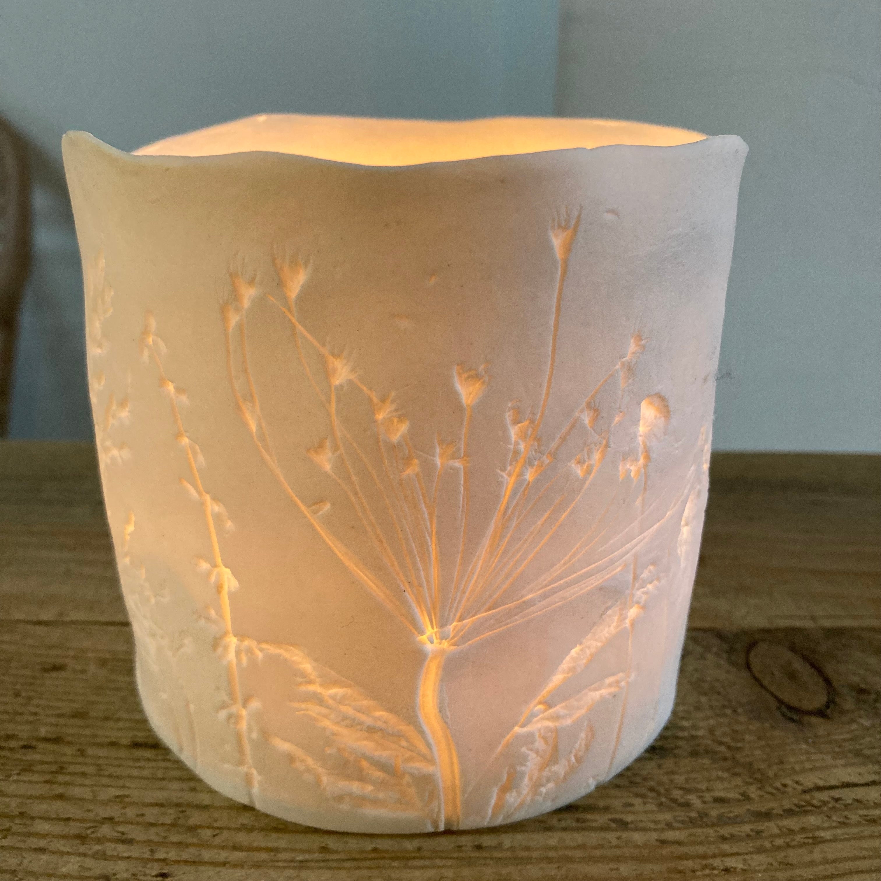 Meadow porcelain tea light